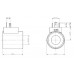 4we6 Solenoide bobina  válvulas 23.2mm X 50.5mm 12v 
